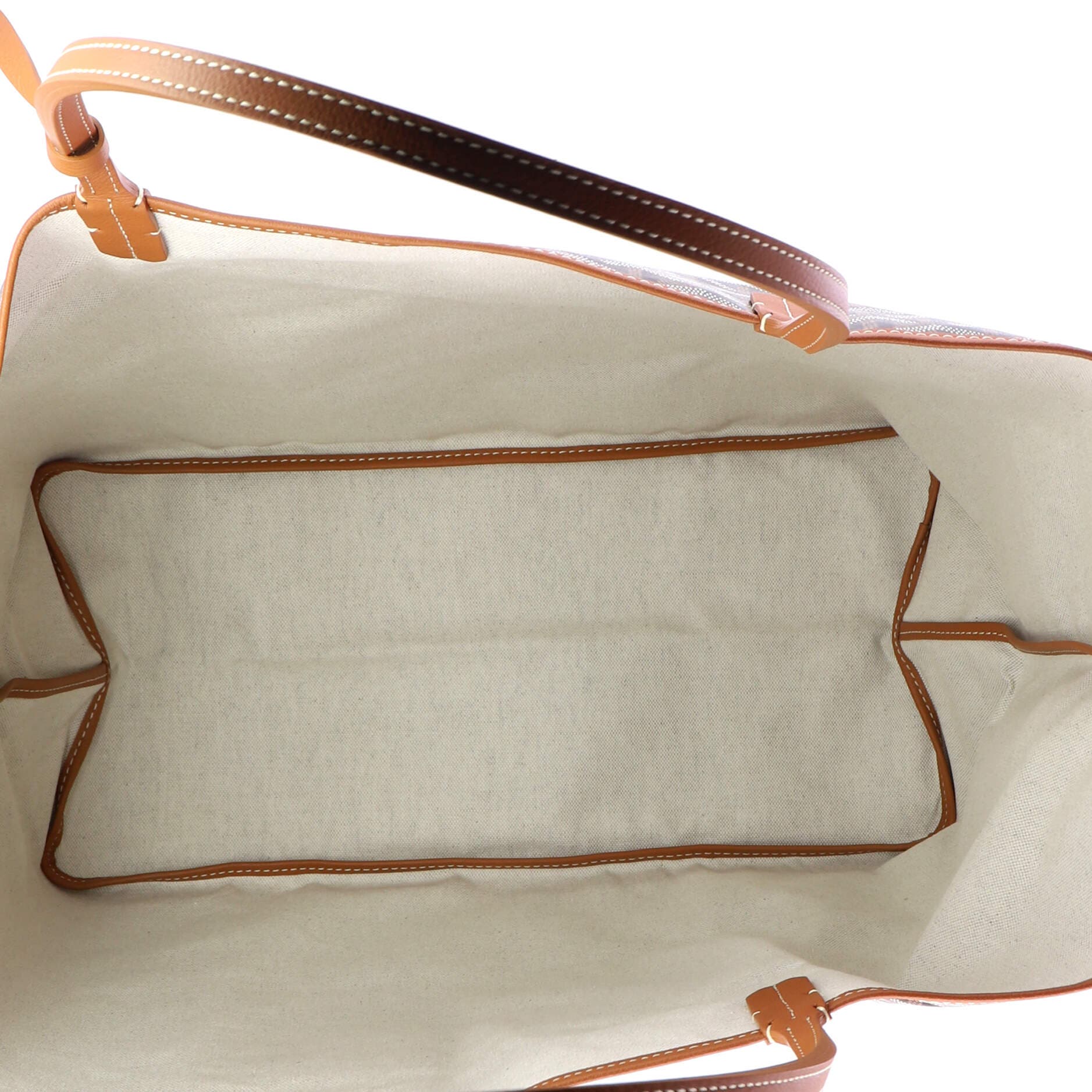 Pre-Owned Goyard Saint Louis Tote Coated Canvas GM, Alternate, color, Brown