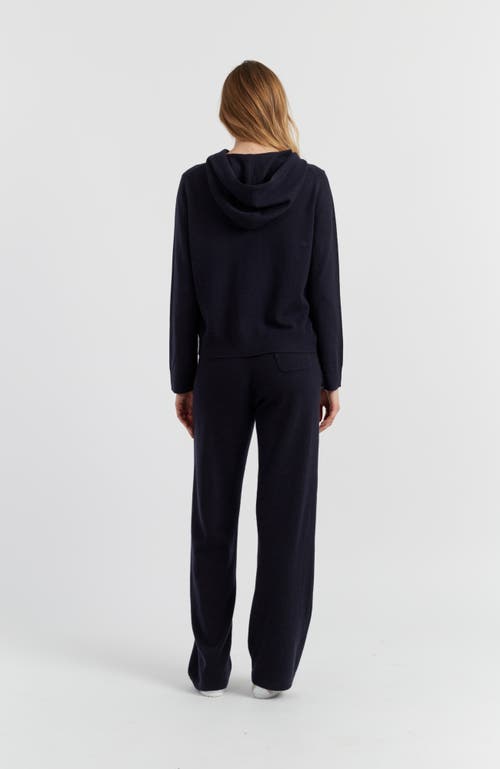 Chinti & Parker Pure Cashmere Zip Hoodie In Black