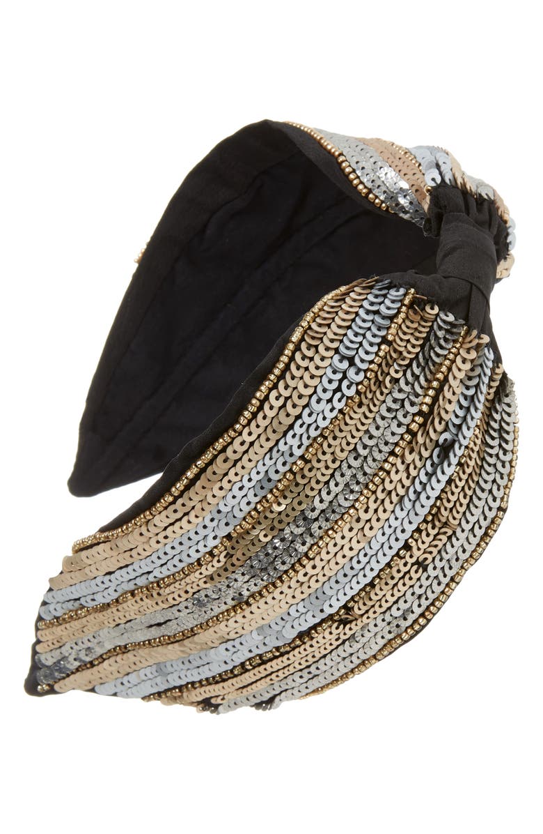 NamJosh Sequin Embellished Headband, Main, color, 