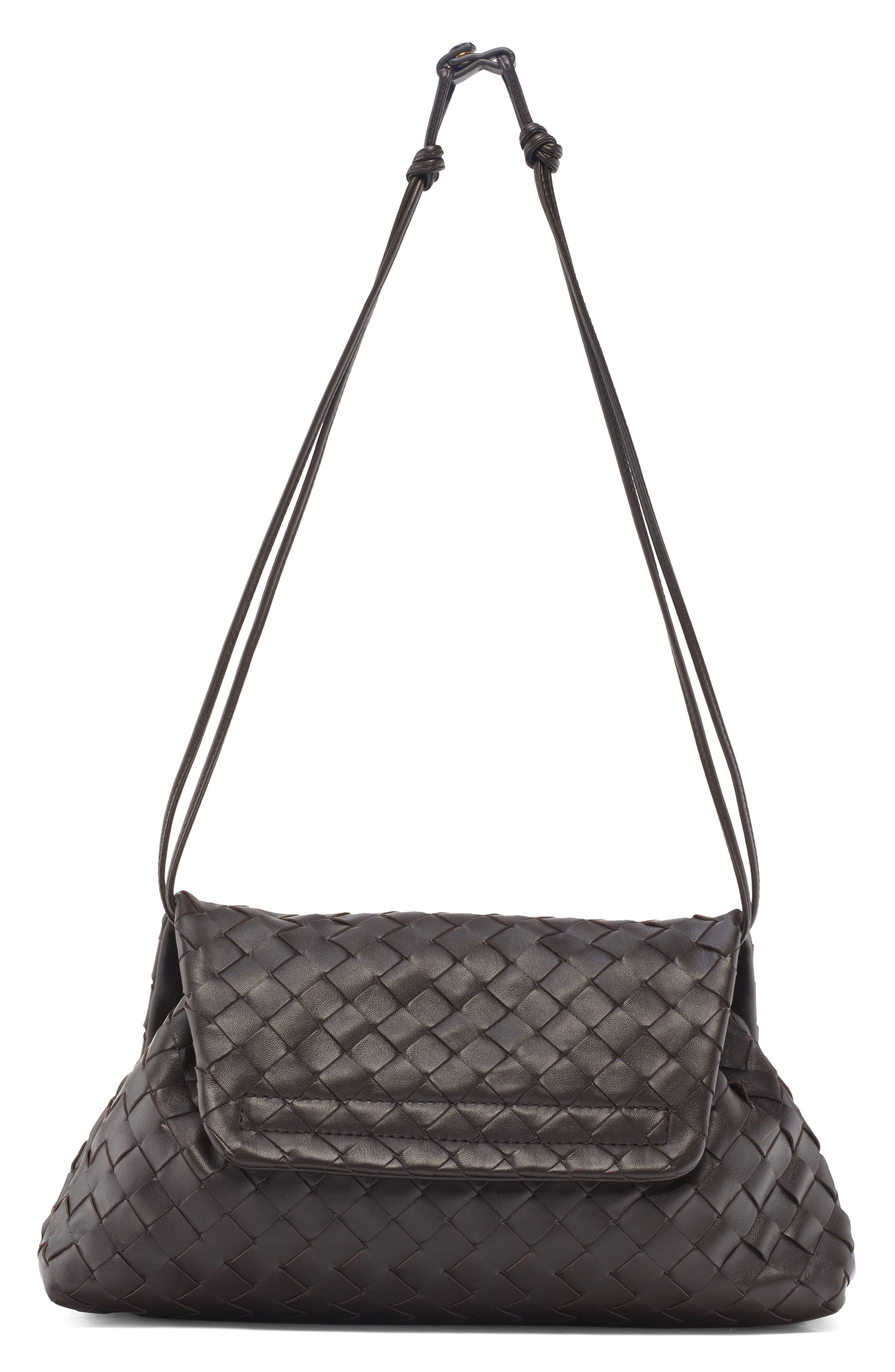 Bottega Veneta Dustbag Day Intrecciato Leather Shoulder Bag, Alternate, color, 2132 Fondant-Gold