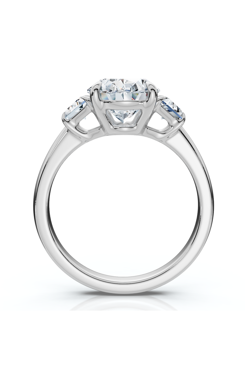 Bliss Diamond Certified 2.63Ct Oval & Trapezoid Diamond Engagement Ring Lab Grown, Alternate, color, 