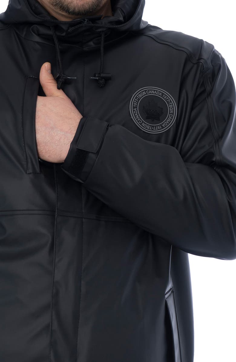 TOBOGGAN CANADA Turo II Waterproof Raincoat, Alternate, color, Black