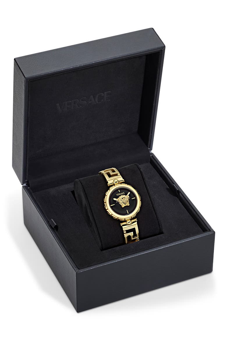 Medusa Jewel Bracelet Watch, 34mm, Alternate, color, IP YELLOW GOLD