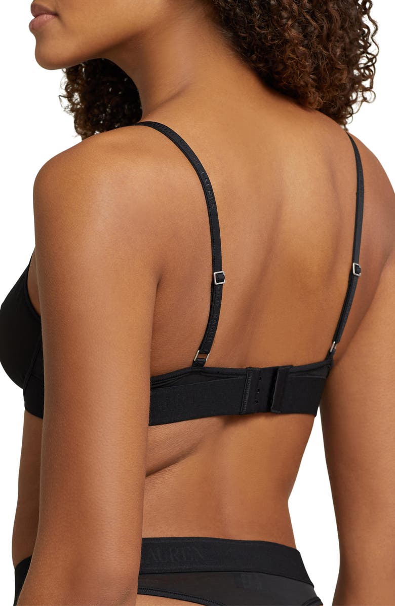 Polo Ralph Lauren Unlined Mesh Underwire Demi Bra, Alternate, color,