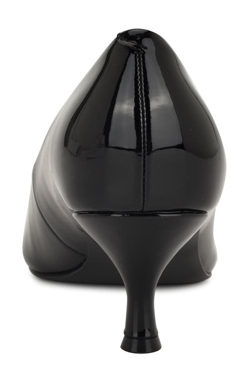 Nine West Sisko Pointed Toe Kitten Heel Pump In Black