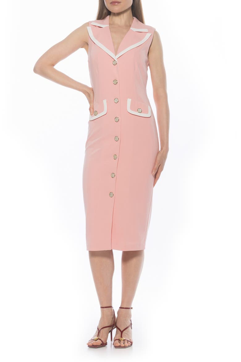 Jean Sheath Dress, Main, color, BLUSH