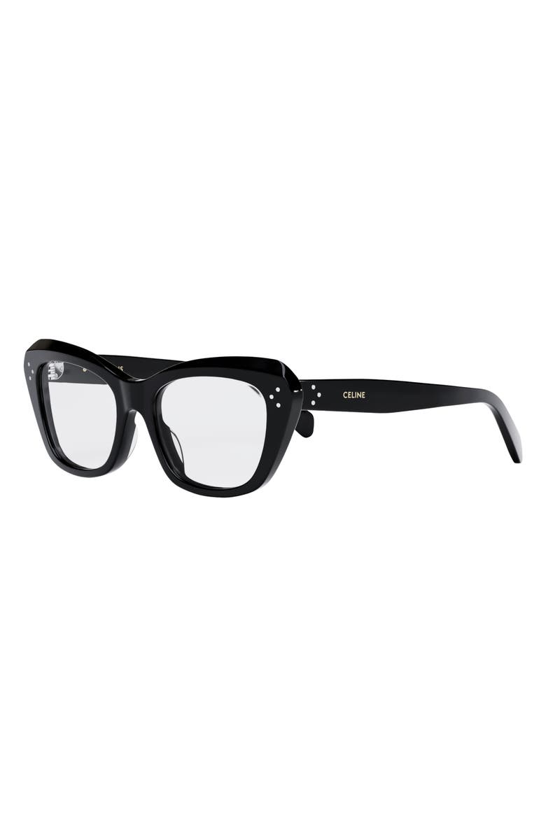 CELINE 52mm Cat Eye Reading Glasses, Alternate, color, 