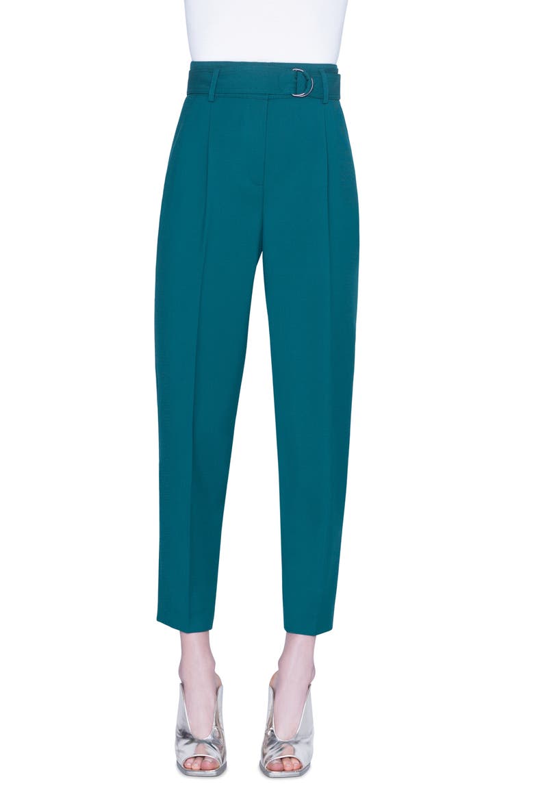 Fred Wool Crop Pants, Main, color, SPRUCE