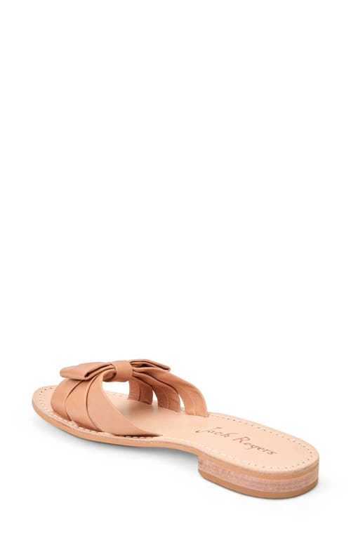Jack Rogers Brightly Bow Slide Sandal In Cafe Au Lait