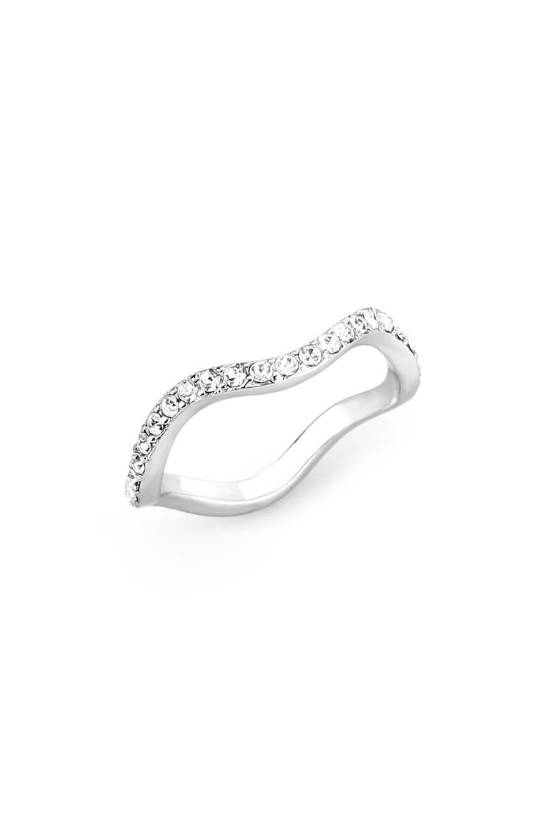 Wavy Ring Band, Main, color, SILVER