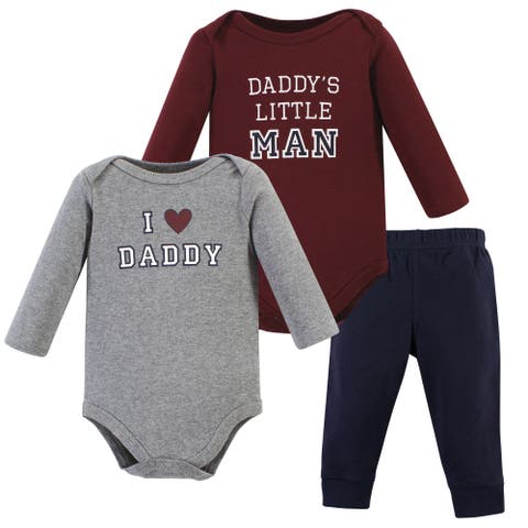 Coordinated 3-Piece Outfit with Long-Sleeve Bodysuit & Pants