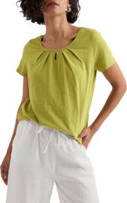 Seasalt Cornwall Appletree Keyhole Organic Cotton T-Shirt