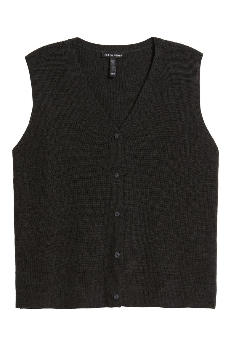 Wool Vest, Alternate, color, CHARCOAL
