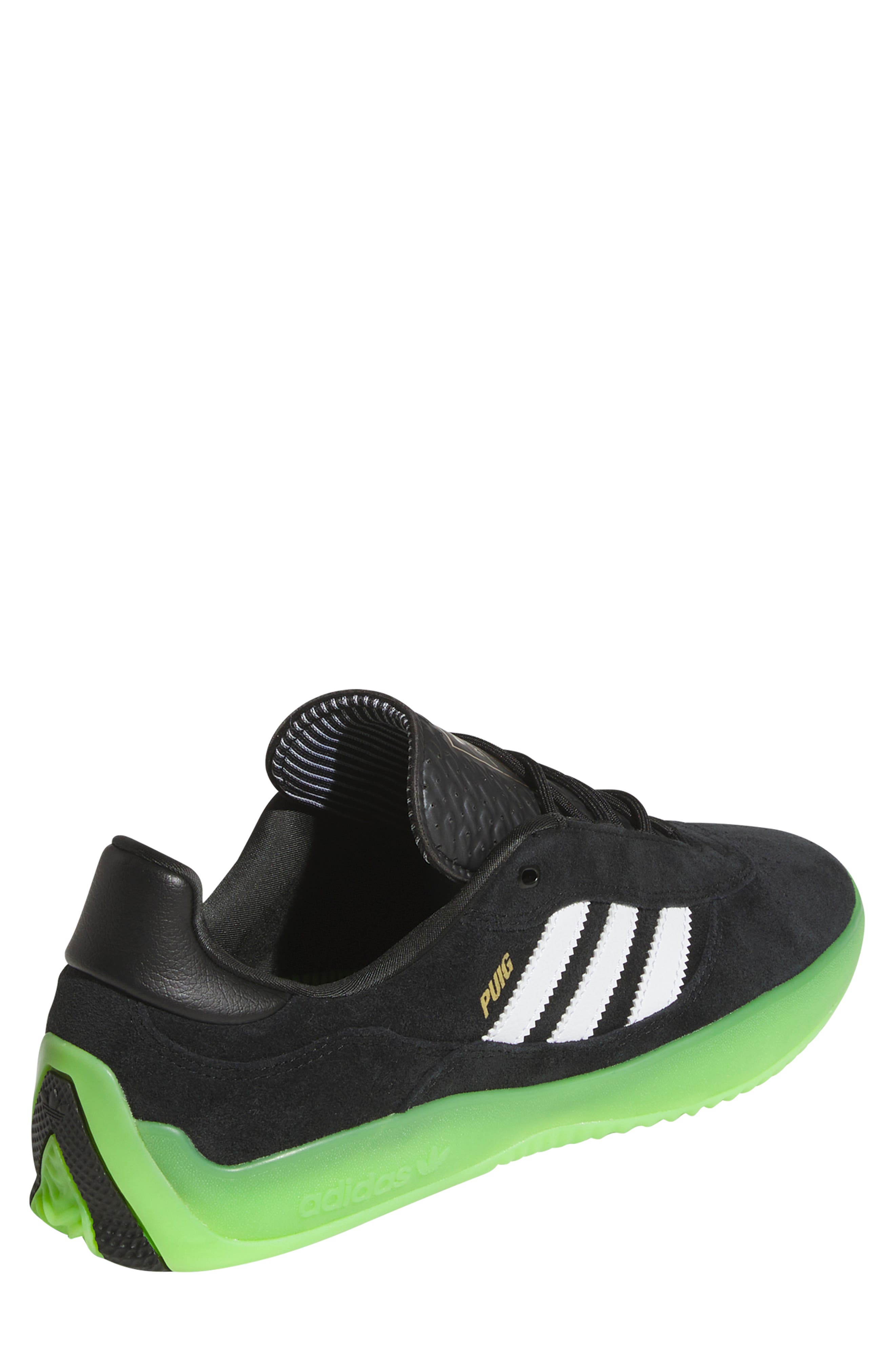 adidas Puig Sneaker, Alternate, color, Core Black/ White/ Solar Green