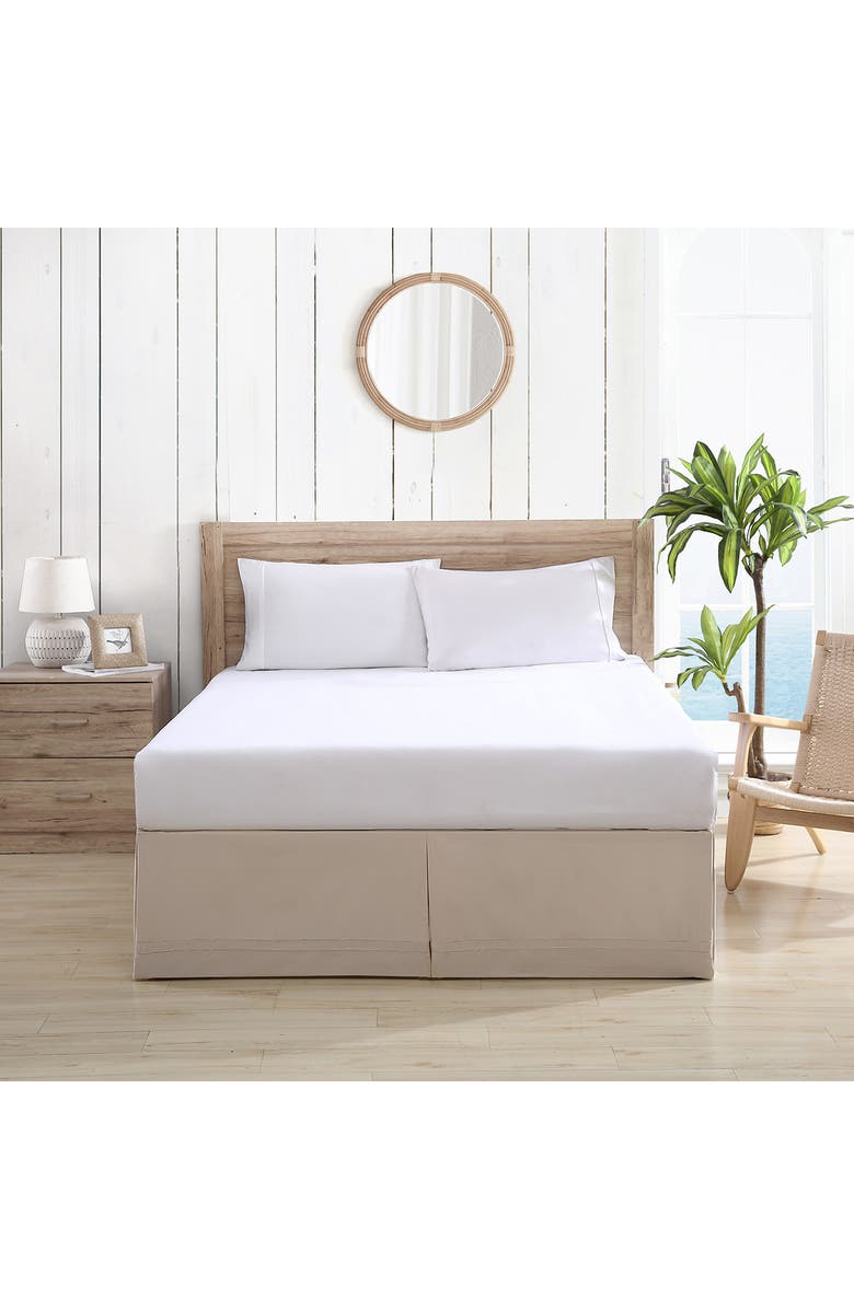 Tommy Bahama Solid Tailored Bed Skirt, Alternate, color, Beige