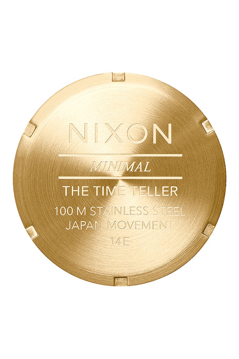 The Time Teller Turquiose Dial Goldtone Bracelet Watch, 36mm, Alternate, color, GOLD / TURQUOISE / GOLD