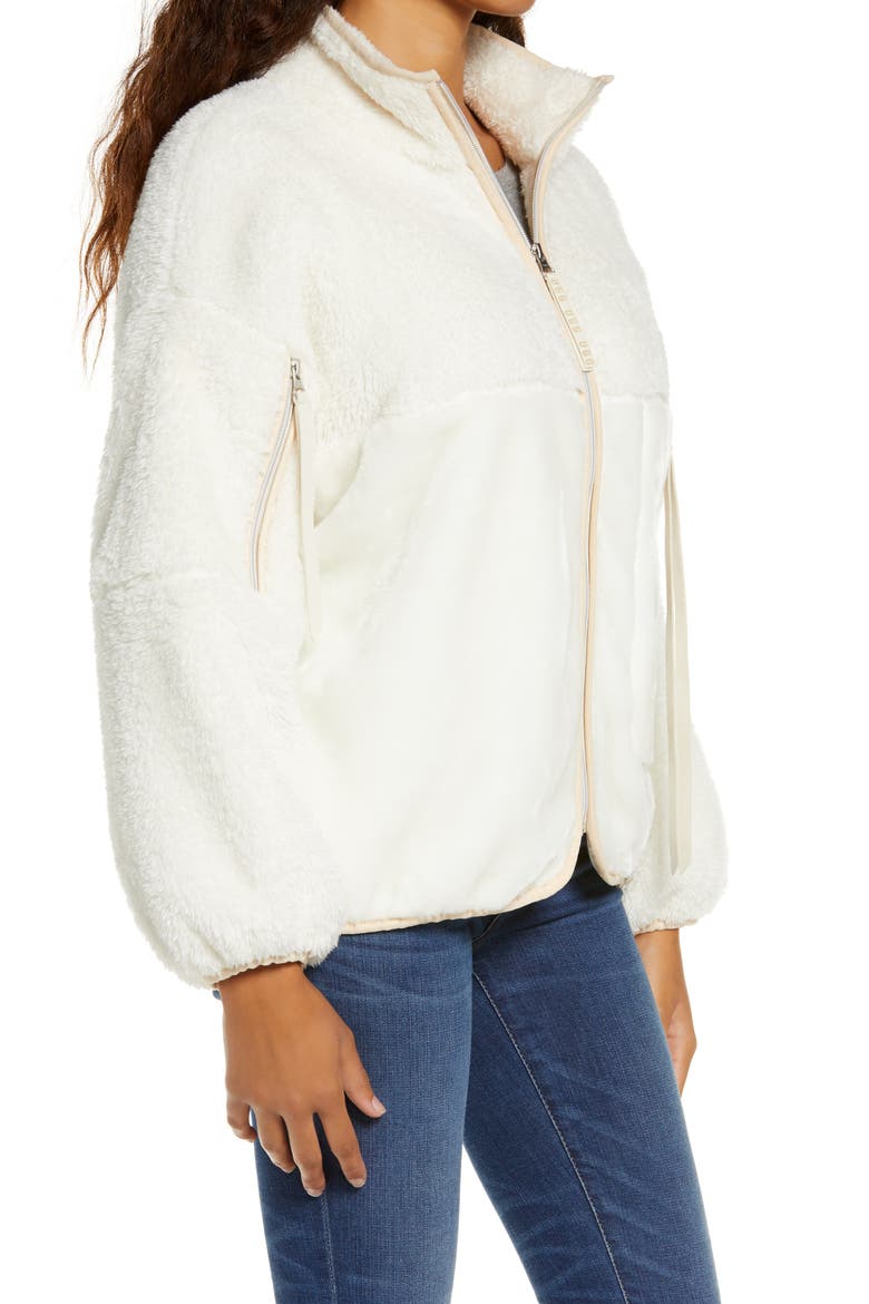Marlene Faux Fur Jacket, Alternate, color, CREAM