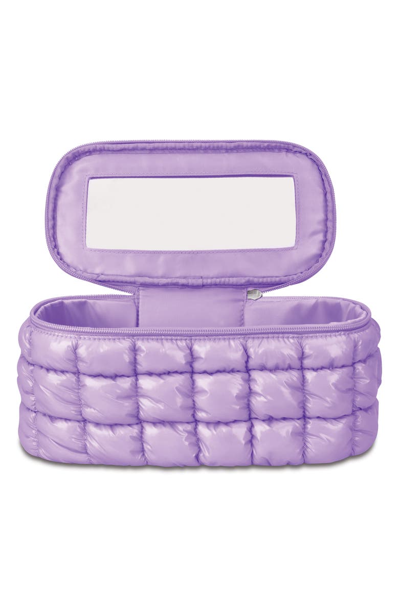 Iscream Kids' Shiny Puffer Cosmetics Case, Alternate, color, Purple