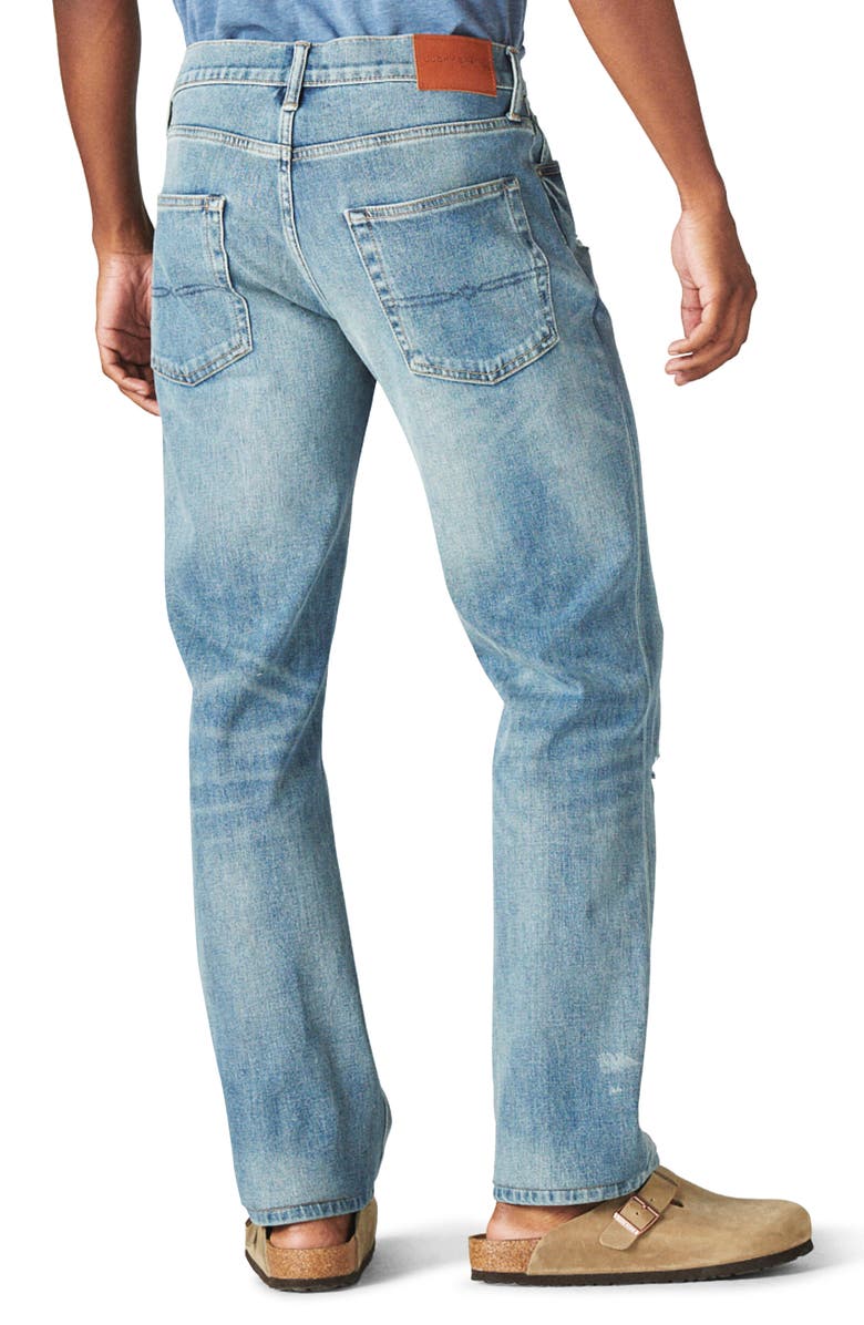 Lucky Brand 223 Distressed Straight Leg Jeans, Alternate, color, Mack