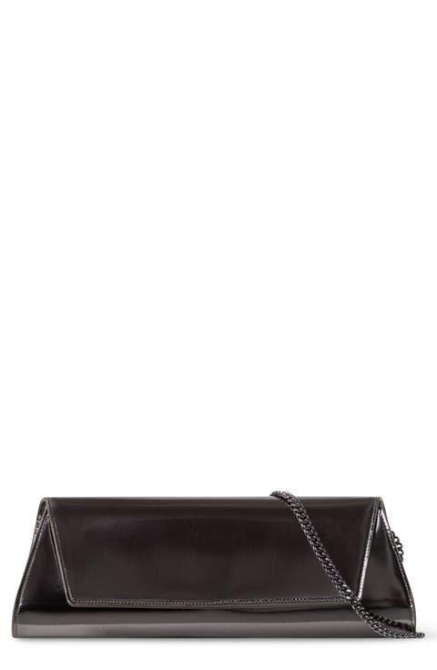 Anouk Patent Leather East/West Clutch
