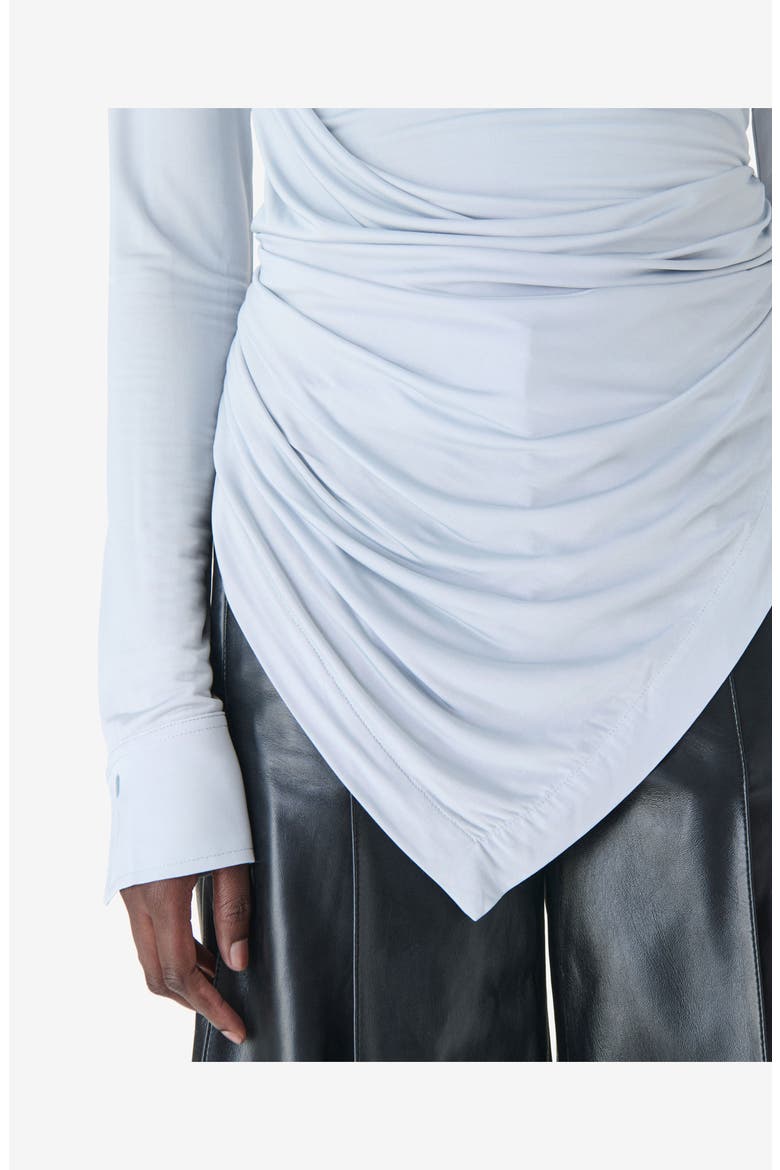 Heliante Long Sleeve Top, Alternate, color, Pearl Blue