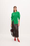 SIMONMILLER Za Za Vegan Leather Fringe Skirt