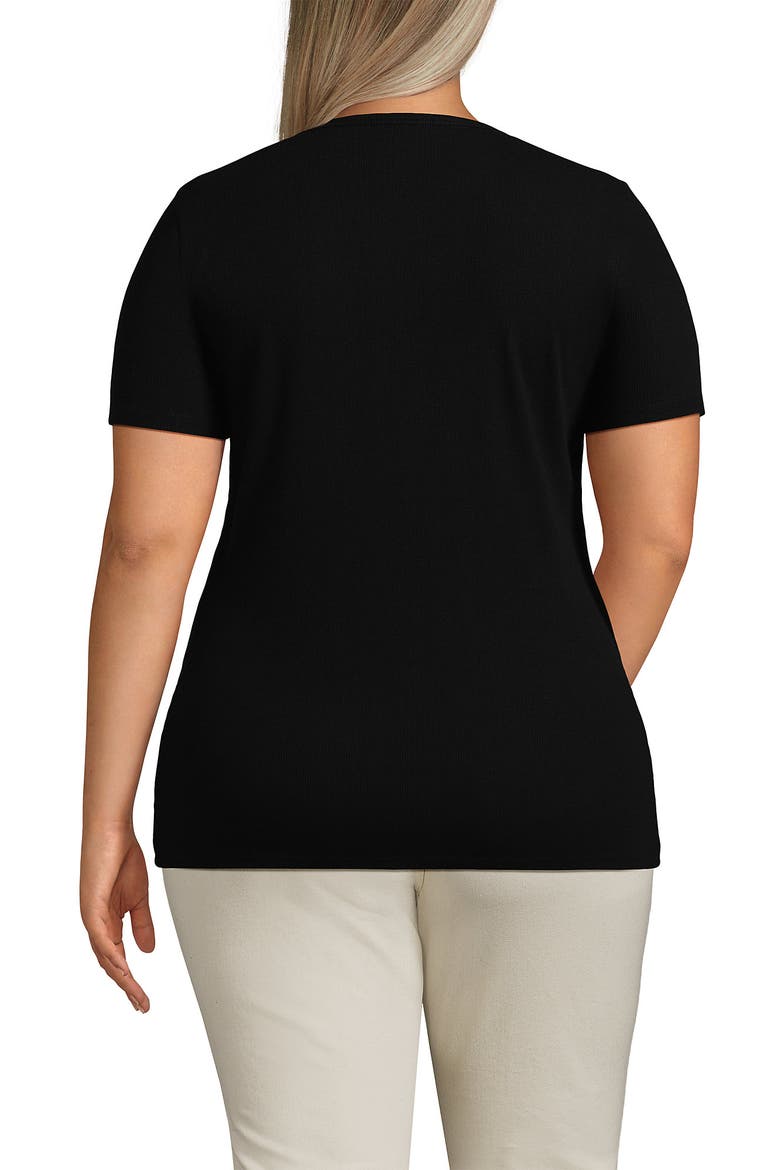 Cotton Rib T-shirt, Alternate, color, Black