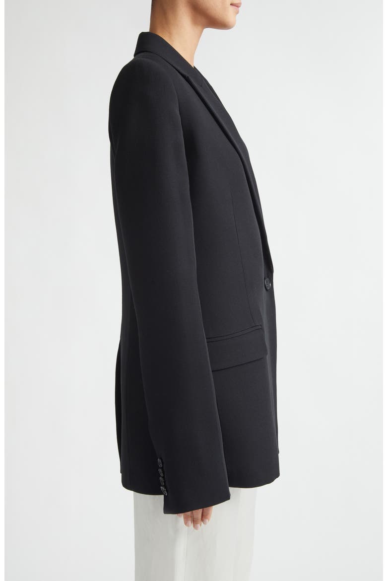 Slim Tailored Double Breasted Blazer, Alternate, color, BLACK