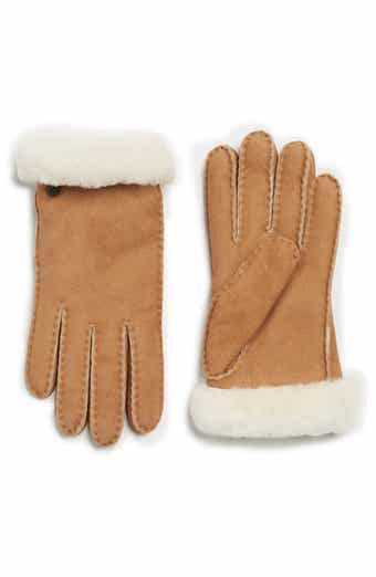 UGG® UGG Genuine Dyed Shearling Slim Side Vent Gloves