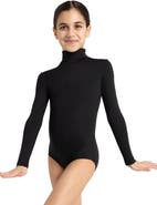CAPEZIO Long Sleeve Turtleneck Leotard w/ Snaps