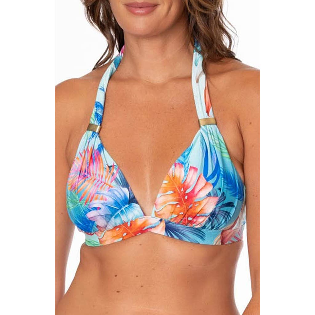 Jantzen Amy Halter Bikini Top In Cobalt