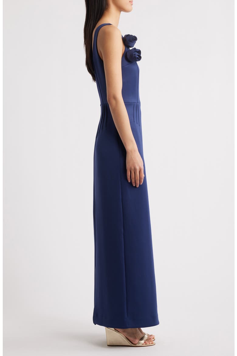 lilly pulitzer navy maxi dress Oh Cabana Blue & White W Gathered Waist SZ Small Fits against body at chest and waist and is full at bottom hem Bernice Maxi Dress | Low