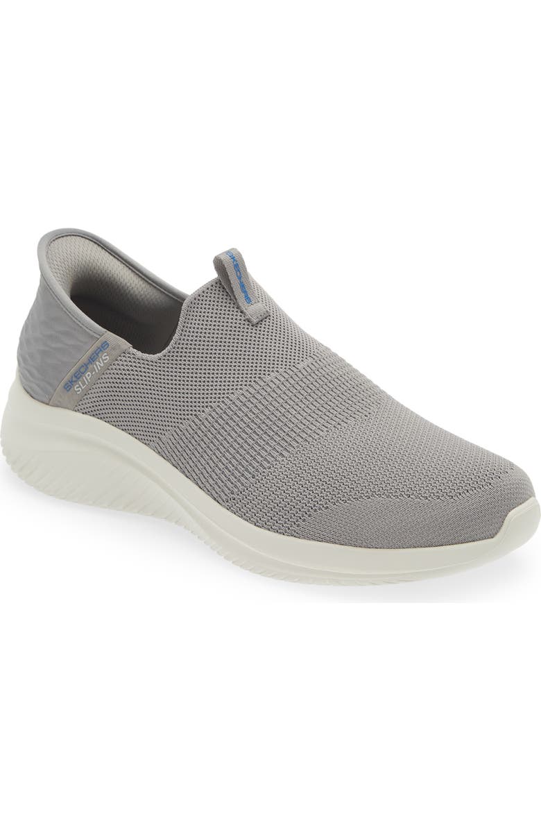 SKECHERS Ultra Flex 3.0 Smooth Step Slip-On Sneaker, Main, color, Gray