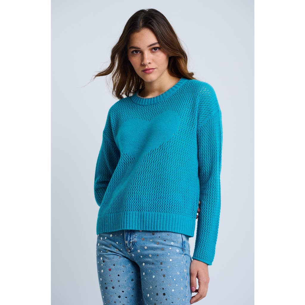 Lisa Todd Open For Love Cashmere Sweater In Blue