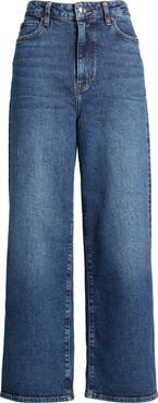FRAME The Wide High Waist Ankle Wide Leg Jeans