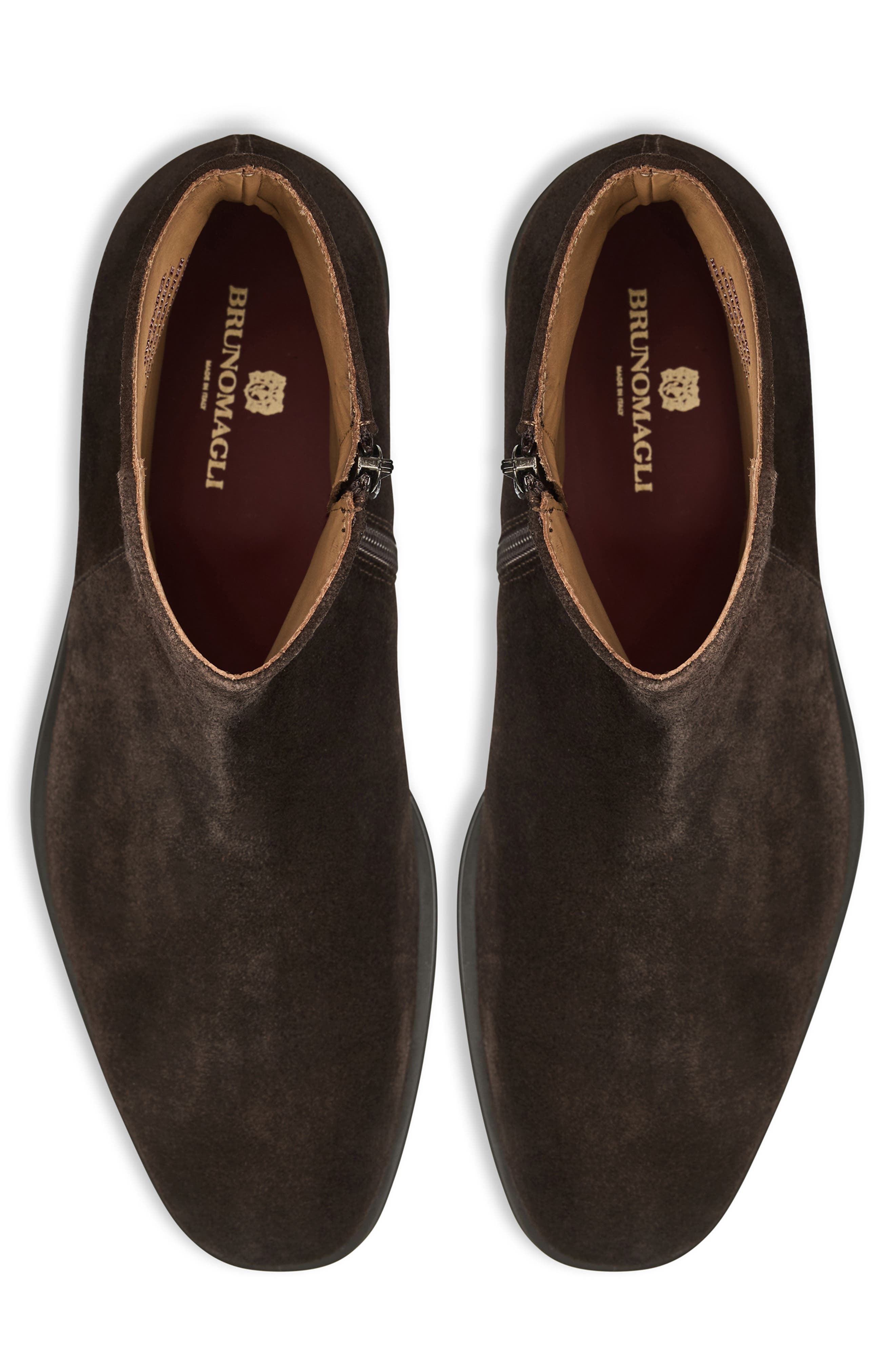 Bruno Magli Raging Leather Ankle Boot, Alternate, color, Brown Suede