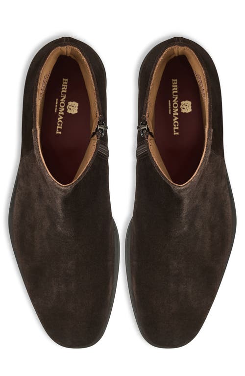 Bruno Magli Raging Leather Ankle Boot In Brown