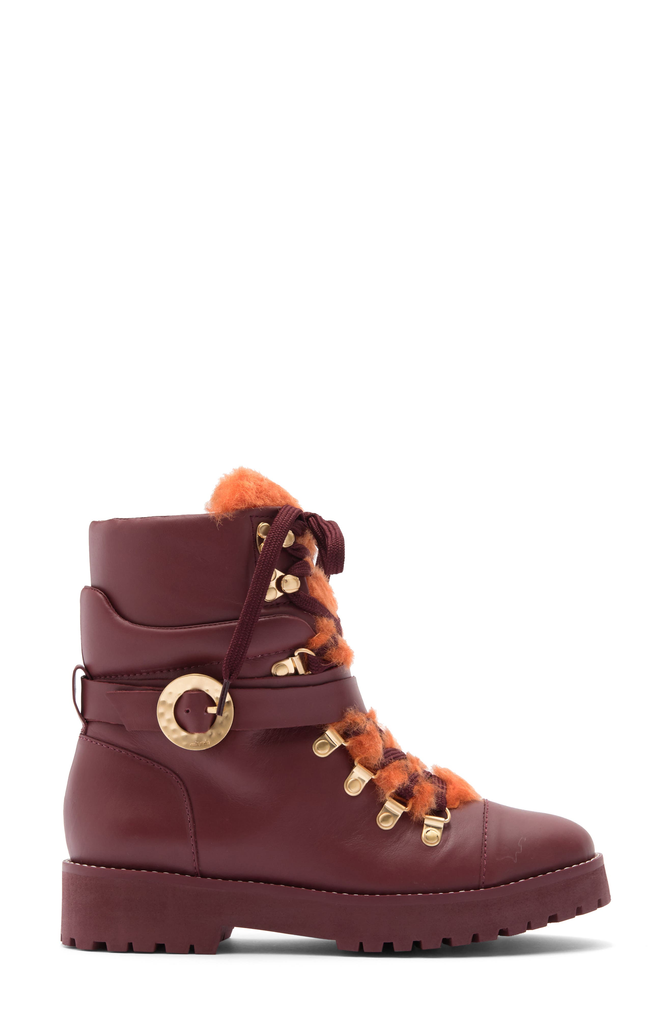 Cult Gaia Paola Faux Shearling Boot, Alternate, color, 