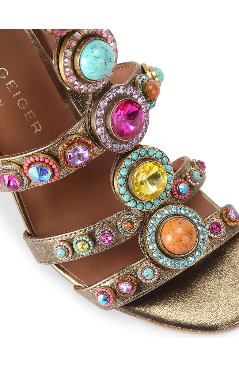 Kurt Geiger London Octavia Crystal Embellished Cage Sandal, Alternate, color,