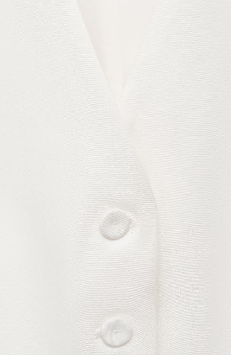 MANGO Suit Vest, Alternate, color, White