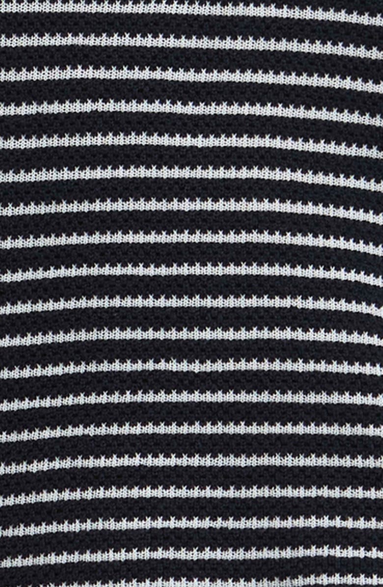 Barbour Inez Stripe Polo Sweater, Alternate, color, Dark Navy Stripe