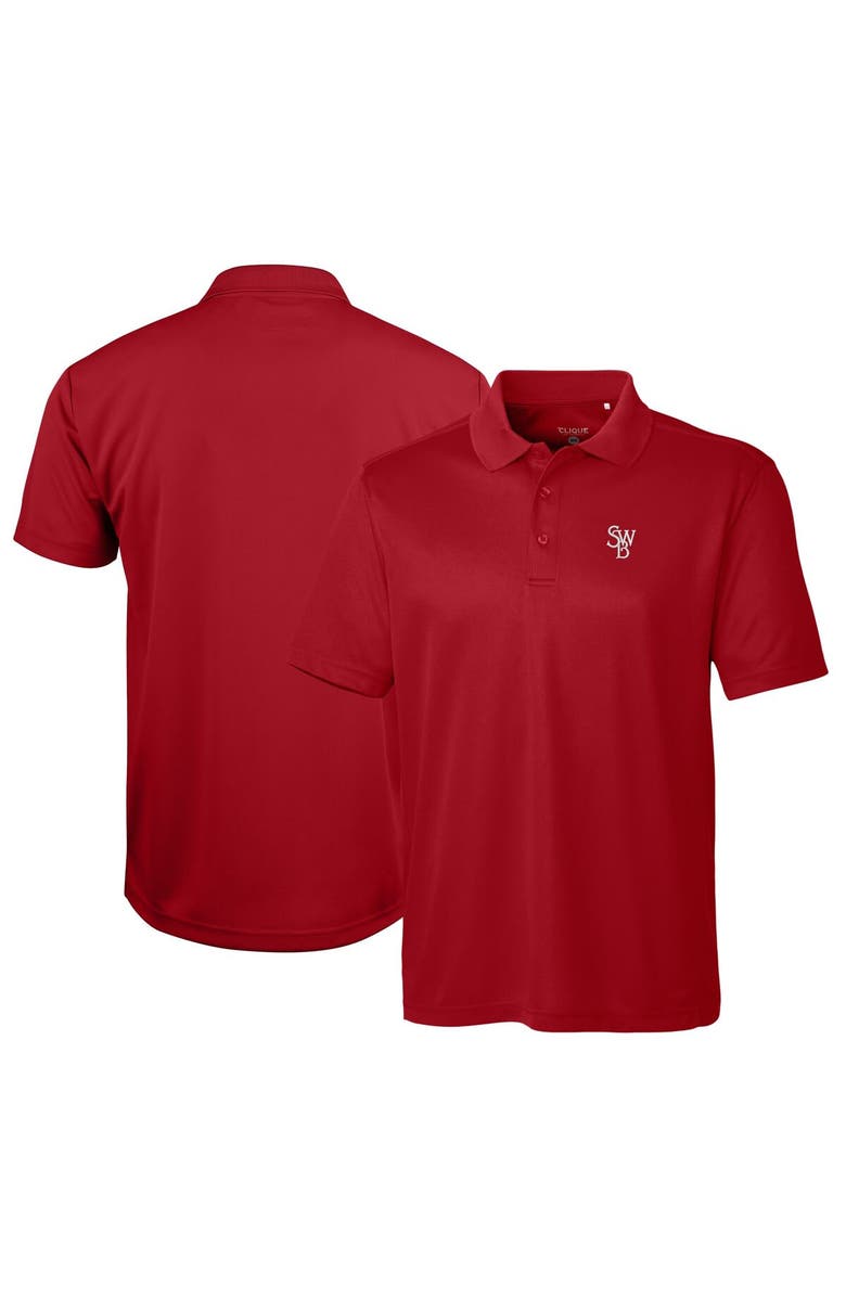 Cutter & Buck Men's Cutter & Buck  Red Scranton Wilkes-Barre RailRiders  Clique Ice Pique Tech Polo, Main, color, 