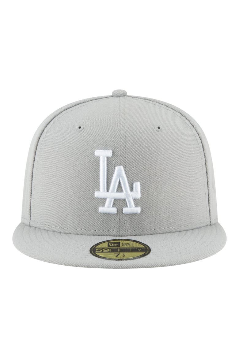 Men's New Era  Gray Los Angeles Dodgers Blue Heaven On Earth Stadium Patch 59FIFTY Fitted Hat, Alternate, color, Gray