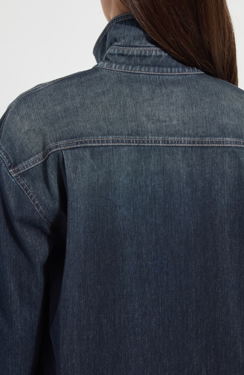 Lysse Cassidy Denim Shacket, Alternate, color, Indigo
