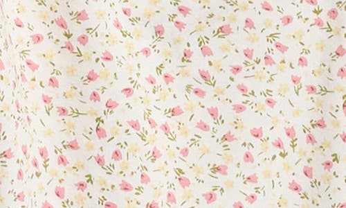 Shop Doe A Dear Kids' Floral Leggings In Ivory Multi