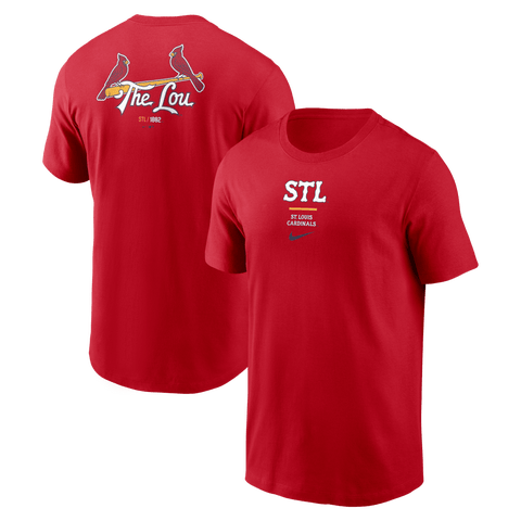 Men's Nike Red St. Louis Cardinals City Connect 2-Hit T-Shirt