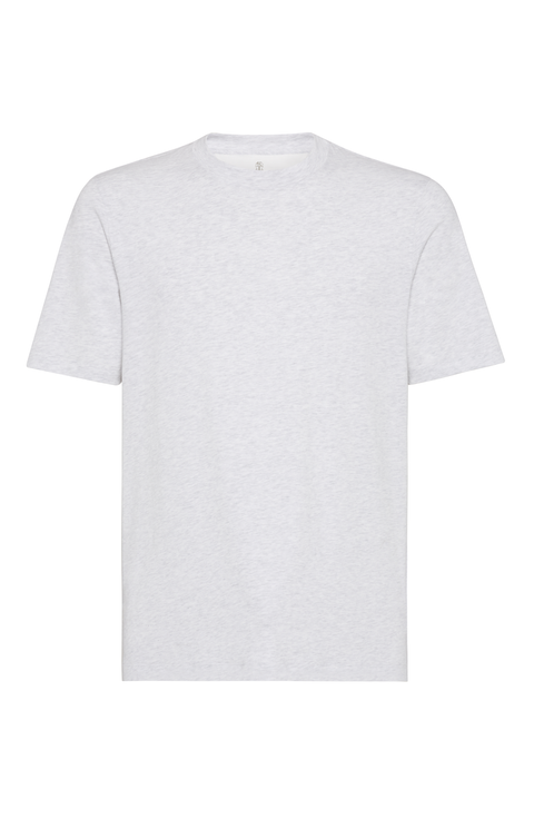 Brunello Cucinelli Logo Detailed Crewneck T-Shirt | Sendegaro