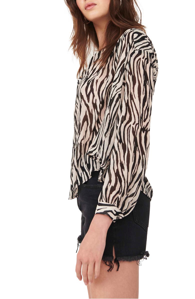 Free People Ciara Button-Up Shirt, Alternate, color,