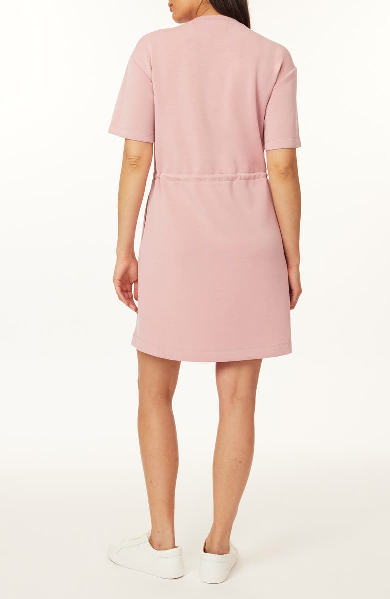 Scotch & Soda Drawstring T-Shirt Dress, Alternate, color, Dusty Rose