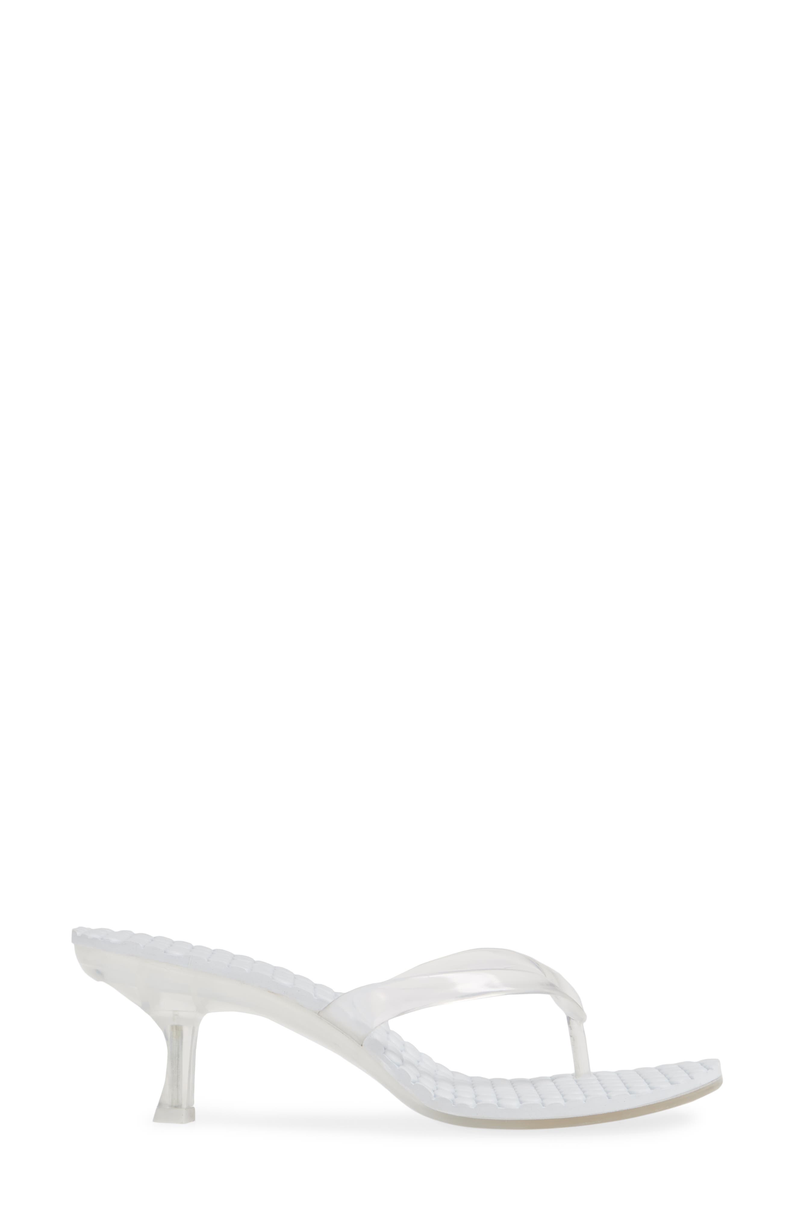 Thong 2 Slide Sandal, Alternate, color, CLEAR FAUX LEATHER